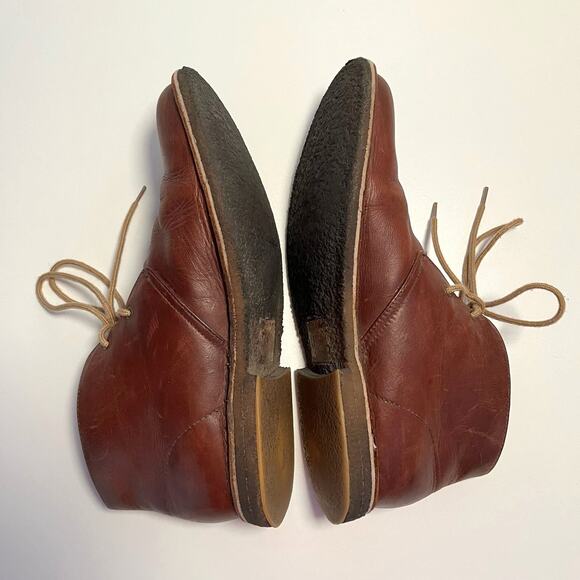 UGG Chukka Boot Size 11.5 Leighton Brown Leather Laceup - Picture 4 of 16